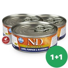 N&D Cat Pumpkin konzerva Adult Lamb & Blueberry 80 g SET 1+1 ZDARMA
