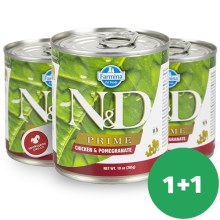 N&D Dog Prime konzerva Adult Chicken & Pomegranate 285 g SET 1+1 ZDARMA