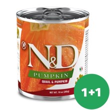 N&D Dog Pumpkin konzerva Adult Quail & Pumpkin 285 g SET 1+1 ZDARMA