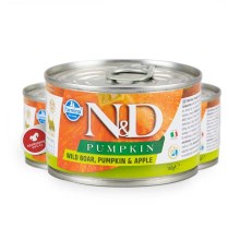 N&D Dog Pumpkin konzerva Adult Mini Boar & Apple 140 g SET 1+1 ZDARMA