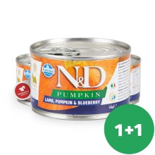 N&D Dog Pumpkin konzerva Adult Mini Lamb & Blueberry 140 g SET 1+1 ZDARMA