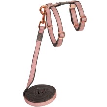 Rogz Urban Cat postroj s vodítkem pro kočky Pink Blush vel. S 