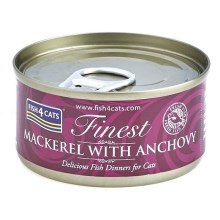 Fish4Cats Finest konzerva s makrelou a sardinkami 70 g