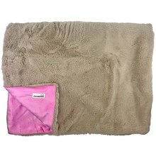 Luxusní měkká deka Doodlebone růžová 150 cm