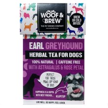 Woof & Brew Earl Greyhound bylinný čaj proti strachu a úzkosti 7 sáčků