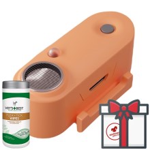 Tickless Mini Dog dobíjecí ultrazvukový odpuzovač klíšťat a blech oranžový