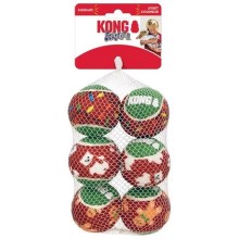 Kong SqueakAir vánoční míč pro psy vel. M (6 ks)