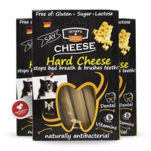 Dentální pamlsky Qchefs Hard Cheese 4 ks