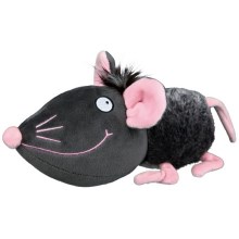 Plyšová myš šedá s růžovýma ušima Trixie 33 cm