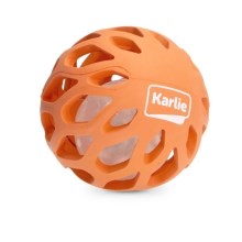 Karlie gumová hračka s LED koulí MIX barev 8,3 cm