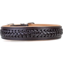 Kay-line kožený obojek Walnut Brow vel. 55 (40-47 cm)