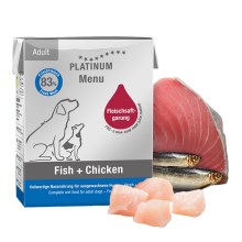 Platinum Natural Menu ryby + kuře 185 g SET 5+1 ZDARMA