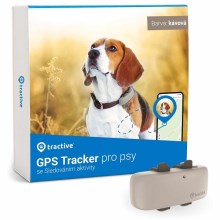 Tractive GPS Dog 4 Tracker pro psy hnědý