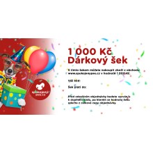 Elektronický dárkový šek v hodnotě 1 000 Kč