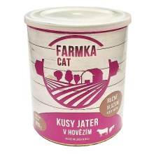 Konzerva Farmka Cat s játry 800 g