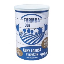 Konzerva Farmka Dog s lososem 400 g