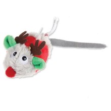 Vánoční myška se zvukem GiGwi Melody Chaser 19 cm