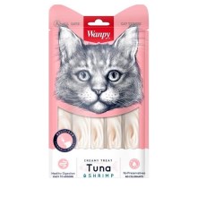 Wanpy Cat Creamy Lickable Treats Tuna & Shrimp 5x14 g