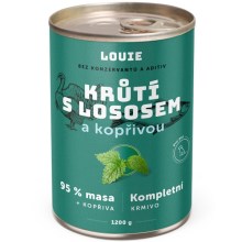 Louie konzerva krůtí s lososem a kopřivou 1200 g