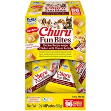 Inaba Churu Fun Bites Dog Snack kuře & sýr 8x 12 g