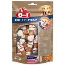 8in1 Triple Flavour žvýkací kost vel. XS (21 ks)
