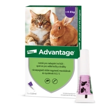 Advantage spot-on 4x 0,8 ml pro kočky a králíky nad 4 kg