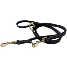 Anadi Tabitha přepínací vodítko z voskované kůže černé 240 cm