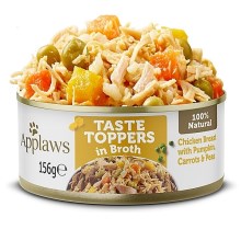 Applaws Dog konzerva Taste Toppers Broth kuře se zeleninou 156 g
