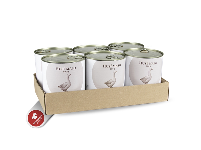 Bohemia husí maso ve vlastní šťávě SET 6x 800 g