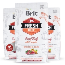 Brit Fresh Beef & Pumpkin Puppy Large Bones & Joints 2,5 kg