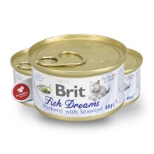 Brit konzerva Fish Dreams Mackerel & Seaweed 80 g