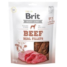 Brit pamlsky Jerky Beef Fillets 200 g