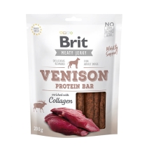 Brit pamlsky Jerky Venison Protein Bar 200 g