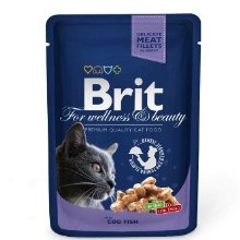 Brit Premium Cat kapsa with Cod Fish 100 g Brit Premium Cat kapsa with Cod Fish 100 g
