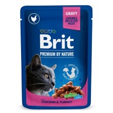 Brit Premium Cat kapsička Chicken & Turkey 100 g