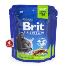 Brit Premium Cat kapsička Chicken Slices for Steril 100 g