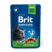 Brit Premium Cat kapsička Chicken Slices for Sterilised 100 g
