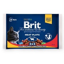 Brit Premium Cat kapsičky Meat Plate 400 g (4x100 g) Brit Premium Cat kapsičky Meat Plate 400 g (4x100 g)
