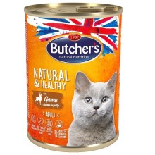 Butcher's Cat Natural & Healthy kousky jeleního v želé 400 g