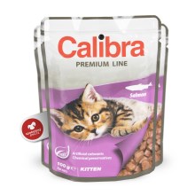 Calibra Cat kapsička Kitten losos 100 g SET 21+3 ZDARMA