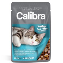 Calibra Cat kapsička pstruh a losos v omáčce 100 g Calibra Cat kapsička pstruh a losos v omáčce 100 g