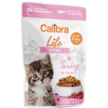 Calibra Cat Life kapsička Kitten Turkey in Gravy 85 g