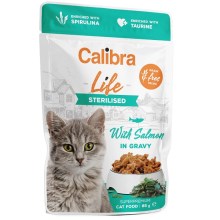 Calibra Cat Life kapsička Sterilised Salmon in Gravy 85 g (EXP 30.10.2025) Calibra Cat Life kapsička Sterilised Salmon in Gravy 85 g (EXP 30.10.2025)