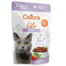 Calibra Cat Life kapsička Veal in Gravy 85 g SET 22+6 ZDARMA