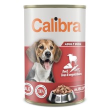 Calibra Dog konzerva Beef, Liver & Vegetable in Jelly 1240 g 