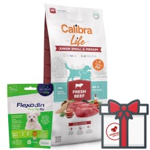 Calibra Dog Life Junior Small & Medium Fresh Beef 12 kg