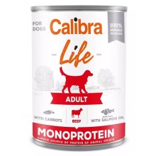 Calibra Dog Life konzerva Adult Beef with Carrots 400 g