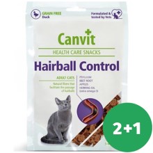 Canvit Snacks Cat Hairball Control 100 g SET 2+1 ZDARMA
