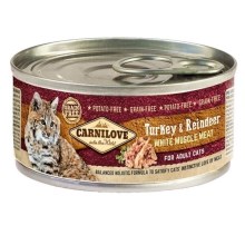 Carnilove Cat konzerva Mus Meat Turkey & Reindeer 100 g