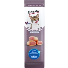 Dokas kuřecí rolky s náplní z tuňáka pro kočky 10 g